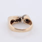 14k Diamond Solitaire Flat signet ring. 0.60ct Diamond bezel set into Signet band. Pinky ring. Large Diamond Solitaire.