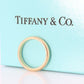 18k Tiffany and Co. band. 18k Tiffany Company wedding band. Comfort Fit Vintage Tiffany & Co band.