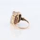 10k Onyx and Cameo Reversible Ring. Victorian Locket / Reverso Ring. 10k Yellow Gold Reverso signet ring.