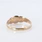 Gold Filled Victorian Opal ring. GF Yellow Gold with bezel set triple opalite cabochons.