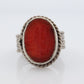 Sterling Silver Carnelian Intaglio Engraved Ring. HANDMADE Bezel set. st(23/11)