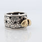 Saint by Sarah Jane 18k and Sterling Silver Bee wide Band. Bumblebee ring