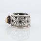 Saint by Sarah Jane 18k and Sterling Silver Bee wide Band. Bumblebee ring
