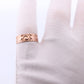 10k Ostby Barton Cigar Band. 10k Rose Gold Embossed Design wide ring. OB from Art Deco 1920 Era. Wide Fit Band.