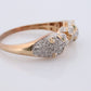 14k Panther Leopard Jaguar Cheetah Diamond ring. Encrusted with Diamond Double Pouncing Panther Circle band.