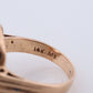Circle Ring. 14k Diamond Encrusted Circle of life. Life Diamond Circle Promise ring. Heavy diamond ring.