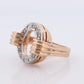 Circle Ring. 14k Diamond Encrusted Circle of life. Life Diamond Circle Promise ring. Heavy diamond ring.