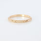 14k JR Wood Art Deco Blossom Flower of Love Engraved Design Band. Floral Blossom Jr Wood and Sons Ring. 14k Yellow Gold Antique.