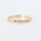 14k JR Wood Art Deco Blossom Flower of Love Engraved Design Band. Floral Blossom Jr Wood and Sons Ring. 14k Yellow Gold Antique.