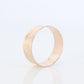 10k Wide Cigar band. Antique Embossed Chevron floral design. 6mm sz6. Antique Wide Light Gold ring.