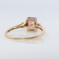 Ametrine 10k Gold ring. Vintage Estate Ring. Prong set Ametrine solitaire ring.