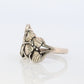 Black Hills Gold ring. 925 Sterling Silver band. Sterling Silver Leaf Vine Black Hills ring.