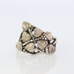Black Hills Gold ring. 925 Sterling Silver band. Sterling Silver Leaf Vine Black Hills ring.
