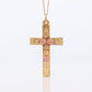 Black Hills Gold Cross Necklace. 10k multi tone Black Hills Gold Crucifix Pendant