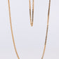 14k dainty Box chain necklace. 14k GOLD Box Chain necklace. 20in 2.3grams 1mm wide