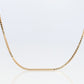 14k dainty Box chain necklace. 14k GOLD Box Chain necklace. 20in 2.3grams 1mm wide