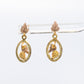 Black Hills Gold Dangle earrings. 10k Black Hills Vine Leaves Dangle earrings