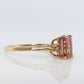 Ametrine 10k Gold ring. Vintage Estate Ring. Prong set Ametrine solitaire ring.