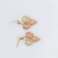 Black Hills Gold Dangle earrings. Black Hills Vine Leaves Dangle earrings