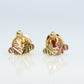 Black Hills Gold Stud earrings. Dainty 10k Black Hills Vine Leaves Studs earrings.