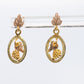 Black Hills Gold Dangle earrings. 10k Black Hills Vine Leaves Dangle earrings