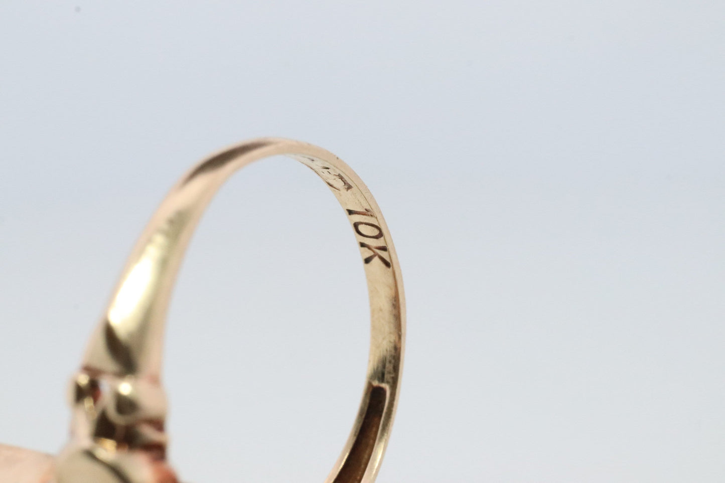 10k Onyx and Cameo Diamond Reversible Ring. Victorian Locket / Reverso Ring. 10k Yellow Gold Reverso signet ring.