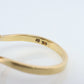 Mikimoto Ring. Vintage 18k Gold Mikimoto Pearl Solitaire. Mikimoto Pearl Natural Raw Nugget Design.