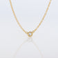 Vintage Tiffany and Co. Necklace. Elsa Peretti Diamond by the Yard Solitaire Necklace. 18k Yellow Gold