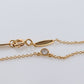 Vintage Tiffany and Co. Necklace. Elsa Peretti Diamond by the Yard Solitaire Necklace. 18k Yellow Gold