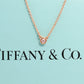 Vintage Tiffany and Co. Necklace. Elsa Peretti Diamond by the Yard Solitaire Necklace. 18k Yellow Gold