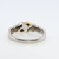 Mikimoto Ring. Vintage Platinum 18k Mikimoto Diamond Bezel set ring. Mikimoto Diamond Twist Bombe band. Mikimoto PT900. Wedding band