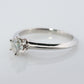 Vintage Tiffany and Co. Diamond Ring. Authentic Tiffany Platinum Diamond Solitaire Ring. T&CO Engagement ring