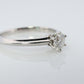 Vintage Tiffany and Co. Diamond Ring. Authentic Tiffany Platinum Diamond Solitaire Ring. T&CO Engagement ring