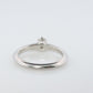 Vintage Tiffany and Co. Diamond Ring. Authentic 0.17ct Tiffany Platinum Diamond Solitaire Ring. T&CO Engagement ring