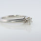 Vintage Tiffany and Co. Diamond Ring. Authentic 0.17ct Tiffany Platinum Diamond Solitaire Ring. T&CO Engagement ring