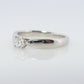 Vintage Tiffany and Co. Diamond Ring. Authentic 0.19ct Tiffany HARMONY Platinum Diamond Solitaire Ring. T&CO Engagement ring