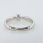 Vintage Tiffany and Co. Diamond Ring. Authentic 0.19ct Tiffany HARMONY Platinum Diamond Solitaire Ring. T&CO Engagement ring