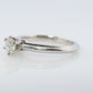 Vintage Tiffany and Co. Diamond Ring. Authentic 0.30ct Tiffany Platinum Diamond Solitaire Ring. T&CO Engagement ring