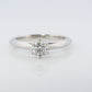 Vintage Tiffany and Co. Diamond Ring. Authentic 0.30ct Tiffany Platinum Diamond Solitaire Ring. T&CO Engagement ring