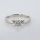 Vintage Tiffany and Co. Diamond Ring. Authentic 0.19ct Tiffany HARMONY Platinum Diamond Solitaire Ring. T&CO Engagement ring