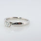 Vintage Tiffany and Co. Diamond Ring. Authentic 0.22ct Tiffany HARMONY Platinum Diamond Solitaire Ring. T&CO Engagement ring