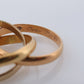 Vintage Cartier 18k Ring. Authentic 1960s Cartier Trinity Tricolor Rolling Band. 18k 750 Gold Ring. Size 4.75