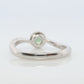 Genuine Alexandrite Ring. Platinum setting round Natural ALEXANDRITE ring. Simple Platinum Solitaire.