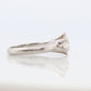 Diamond Ring. 1ct Diamond Solitaire Platinum Ring. PT850 Plat Large Diamond Solitaire Engagement Ring.