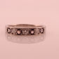 Genuine Alexandrite Ring. Diamond Alexandrite Eternity band 900 Platinum setting round Natural ALEXANDRITE ring with diamond accents.