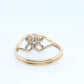 Amethyst 10k Gold solitaire ring. Vintage Estate Ring. Prong set Amethyst Ring.