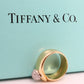 Vintage Tiffany and Co. Diamond Ring. Authentic Tiffany 18k Platinum Wide Diamond Dome Band. Picasso Diamond Cluster Ball . Extremely rare.