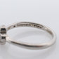 Vintage Tiffany and Co. Diamond Ring. Authentic Tiffany Platinum Diamond wave Band. T&CO Clover Flower Diamond ring.