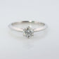 Vintage Tiffany and Co. Diamond Ring. Authentic Tiffany Platinum Diamond Solitaire Ring. T&CO Engagement ring