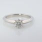 Vintage Tiffany and Co. Diamond Ring. Authentic 0.17ct Tiffany Platinum Diamond Solitaire Ring. T&CO Engagement ring